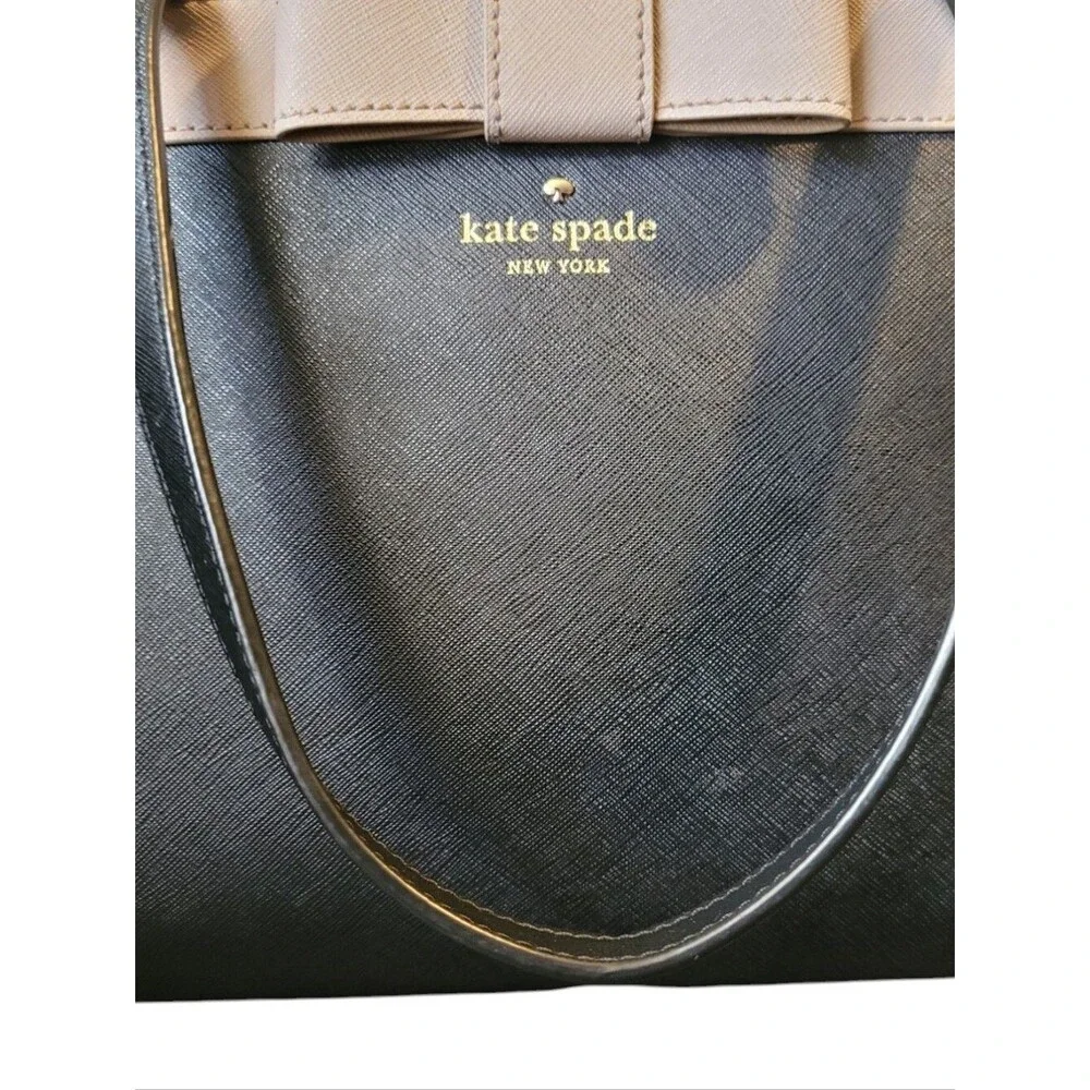 Kate Spade Kirk Park Julita Black And Tan Preppy Quiet Luxury Minimalist